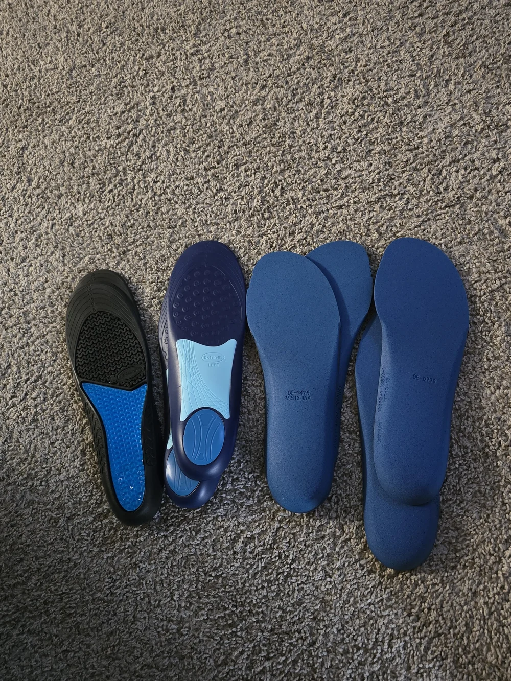 Hoka Men's Athletic Insoles - Black and Blue